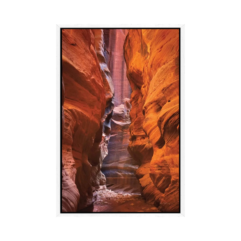 Buckskin Gulch IV 1 Piece Wall Art on Canvas, 101.6cm H x 66.04cm W x 3.81cm D, White Framed