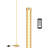 57.5" LED Corner Floor Lamp With Remote - Dimmable, Adjustable Color Temperature 2700K-6000K For Living Room, Bedroom, Office