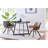 Carpi Round with Steel Base Dining Table-592364007-592364024
