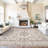 Roehit Beige / Cream Machine Washable Performance Area Rug with Non-slip Backing-1954695103