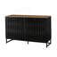 Horizontal Manufactured Wood Dresser with 6 Drawers