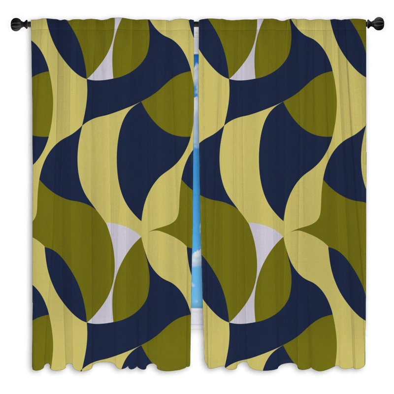 Paire de rideaux obscurcissant en polyester Javaree, L 40 po x L 82 po