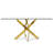 Virelli Cross-Base Glass Dining Table-286751196-321727479