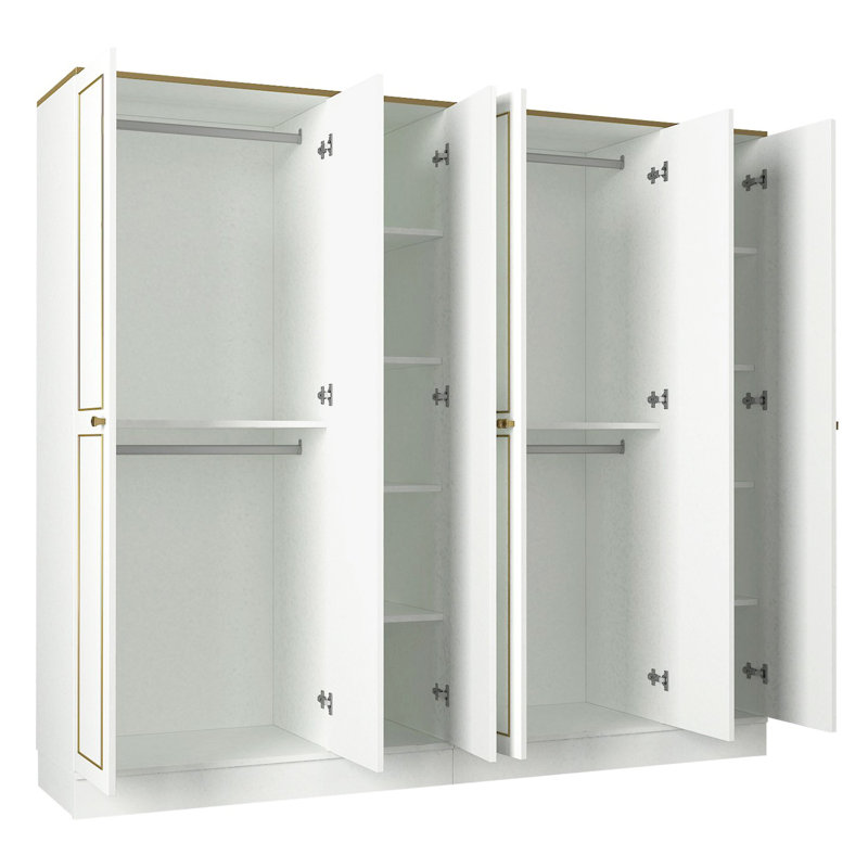 Braggs 4 Door Manufactured Wood Wardrobe