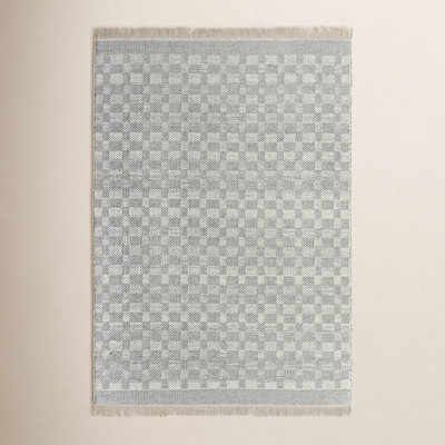 Lavande Hand-Woven Plaid Rug