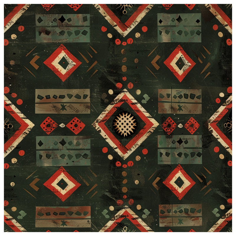 Couvertures à motif géométrique Southwestern, L 50 po x H 60 po
