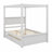 Wood Canopy Bed With Two Drawers