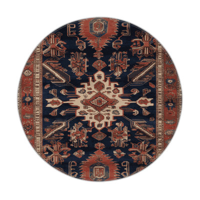 Persian Brown Indoor and Outdoor Area Rug