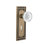 Mission Plate with Decorative Keyhole and Crystal Meadows Knob