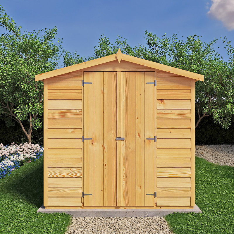 Garden Value 6 Ft. W x 12 Ft. D Overlap Storage Shed, No