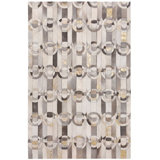 HANDPICKED BY ART HIDE Cowhide Geometric Area Rug