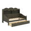 Lit de jour avec tiroirs de rangement, lit de jour en bois avec tablettes de rangement à 3 niveaux-1401868576