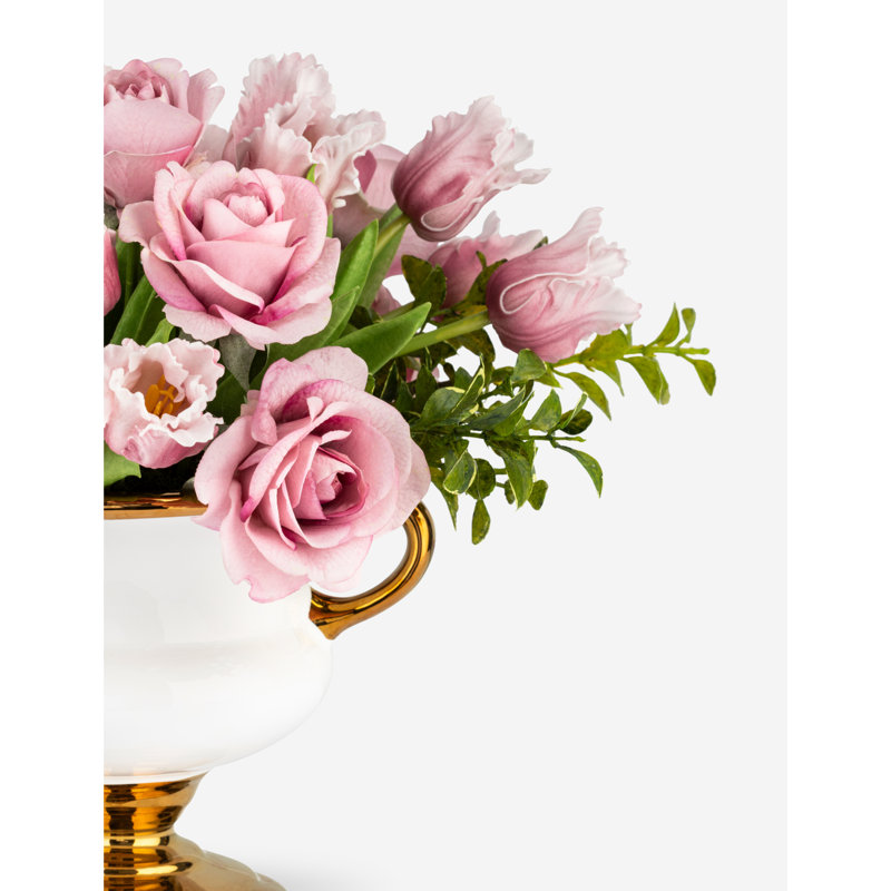 Jolie Rose And Tulip Realtouch Trophy Bowl