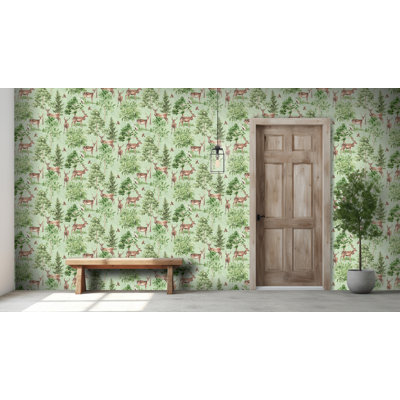 Papier peint Cletis Neutral Deer Forest