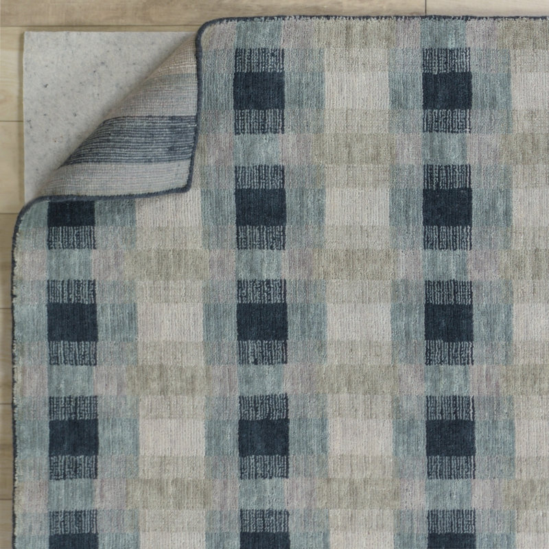 Tapis 100 % laine de Nouvelle-Zélande, Blue, 8'9" x 11'9"