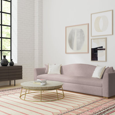 Horatio Camelback Taper Curved-Arm Sofa