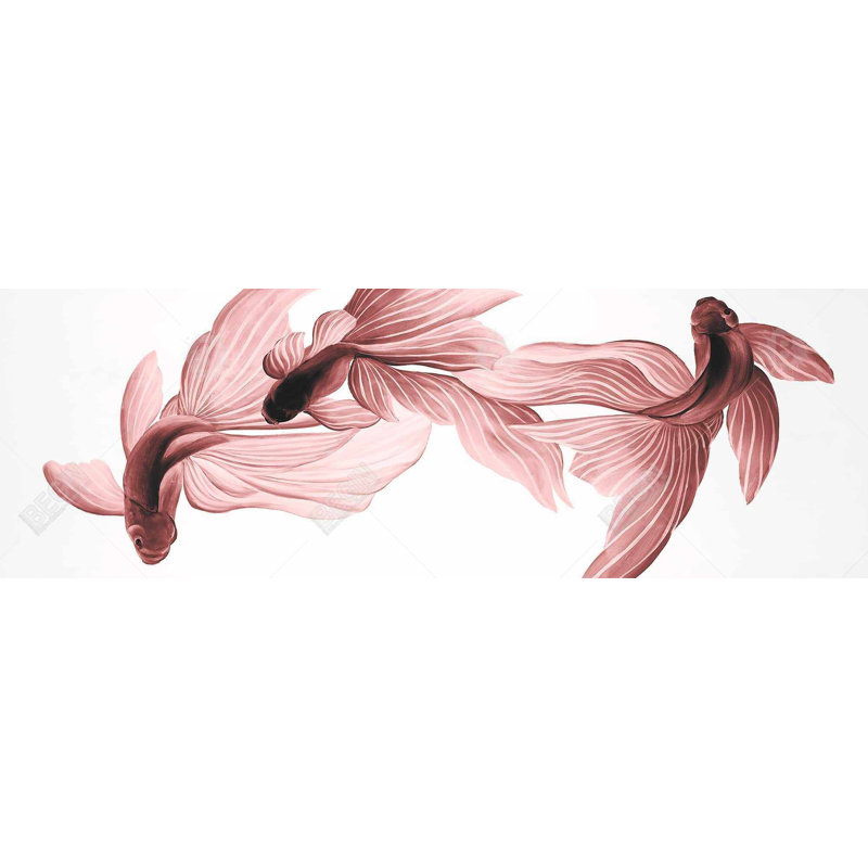 «Red Betta Fish» sur toile