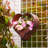  Metal Plant Hangers Indoor & Outdoor - Cooper Rustic Heart Shape Hanging Planters Perfect for Window Wall Living Room Garden Patio Decor