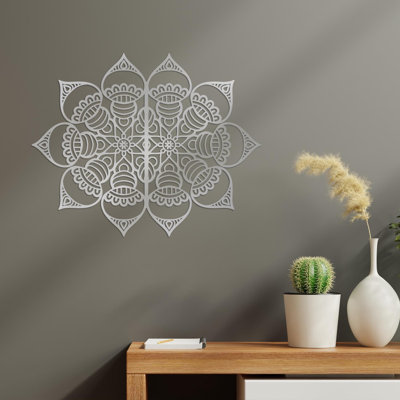 Mandala Metal Wall Art, Spiritual Home Decor, Bohemian Wall Hanging, Yoga Studio Art, Meditation Room Decor, Sacred Geometry