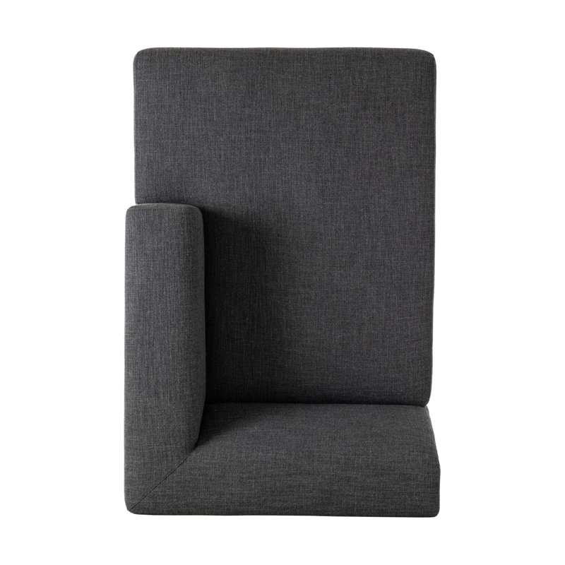 Lawndale RAF Chaise PC-Saxon Charcoal