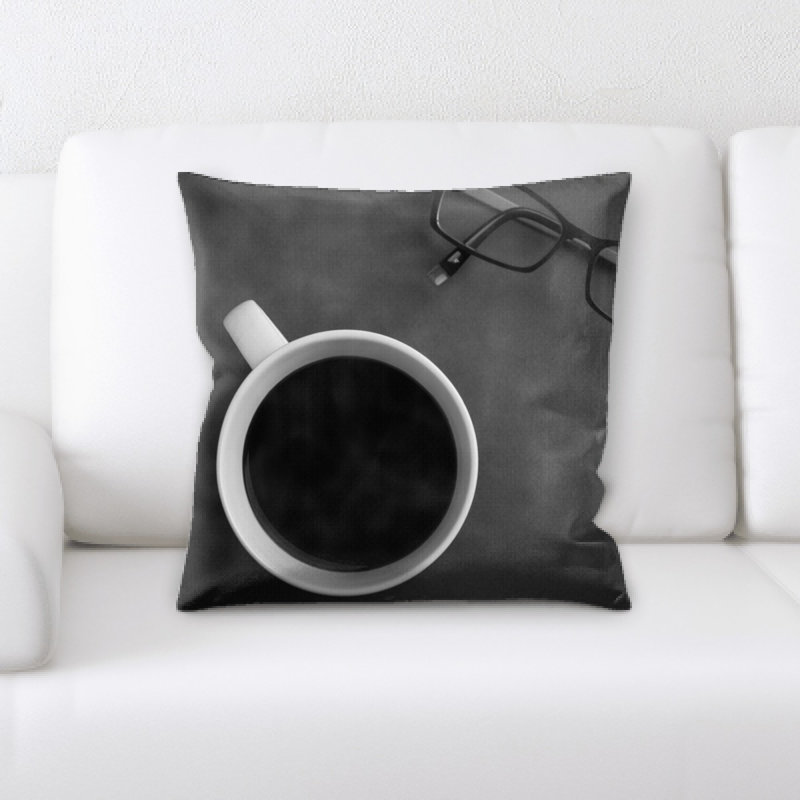 Coussin décoratif café