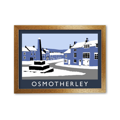Osmotherley North Yorkshire In Snow by Richard O'Neill - Print