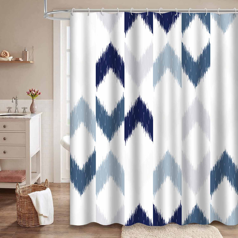 Rideau de douche Ethnique Ikat, L 72 po x l 78 po
