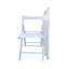 2 chaises blanches pliables en bois massif avec siège confortable, compactes pour le rangement, toutes les occasions, 2 lattes en bois pliables de 220 lb maximum pour les événements, peu encombrantes, légères, capacité