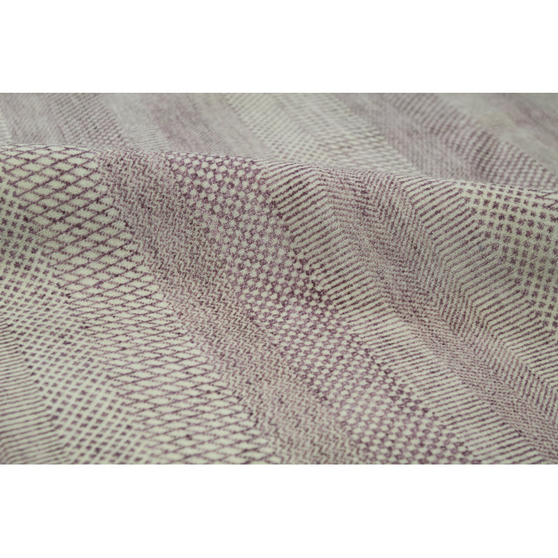 Tapis argenté et rose noué à la main de haute qualité