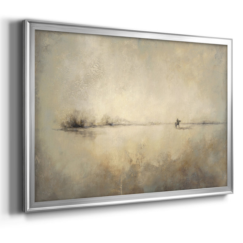 «Traveller», reproduction sur toile encadrée, H 30 po x l 44 po x P 1,5 po, Toile encadrée argentée avec coins fermés