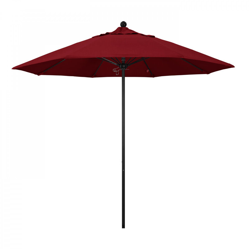 Parasol de marché 9 pi Maria, Tissage uni Sunbrella® Spectrum rubis