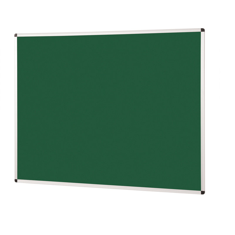 Wall Mounted Bulletin Board, Green, 90 cm H x 120 cm W