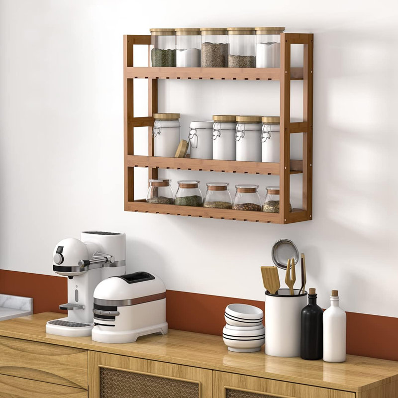 Bamboo Bathroom Shelf 3-Tier (Walnut)