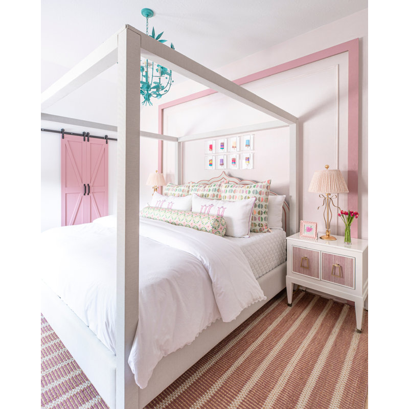 Jute & Wool Striped Rug, Waternelon Pink, 8' x 10'