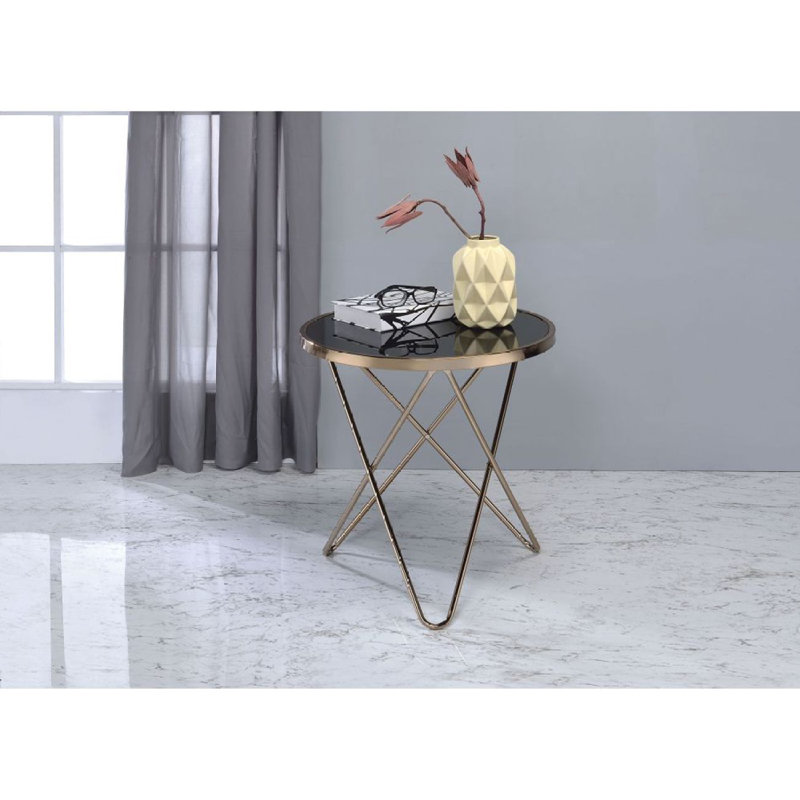 End Table With Glass Top