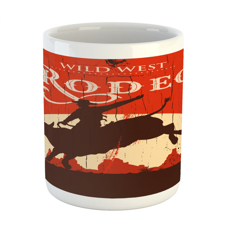 Grande tasse à café rodeo cowboy