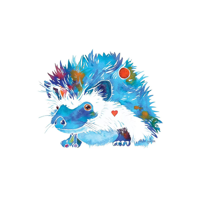 Hedgehog 1 Piece Wrapped Canvas Wall Art, 66.04 cm H x 45.72 cm W x 1.91 cm D