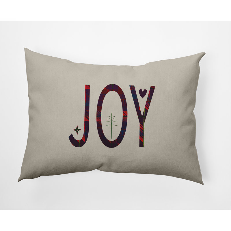 Holiday Cheer Outdoor Reversible Throw Pillow