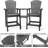 Outdoor Recycled Poly Adirondack Barstools-1458087023
