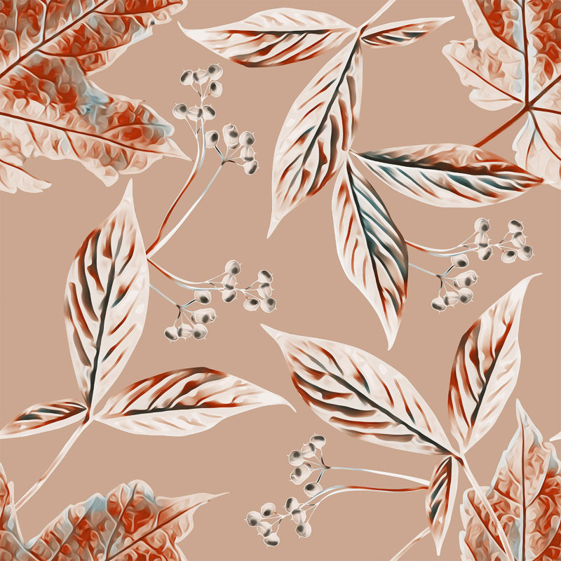 Floral Tile, 2.08' W x 10.42' L