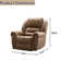 Chemika 40.9'' W Classic Super Soft Padding And Oversize Manual Recliner With Rivets