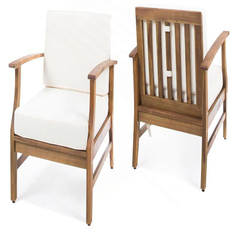 Ensemble de 2 fauteuils club Perla, crème, 2, Crème