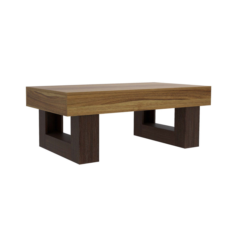 42 Inch Wood Rectangular Coffee Table