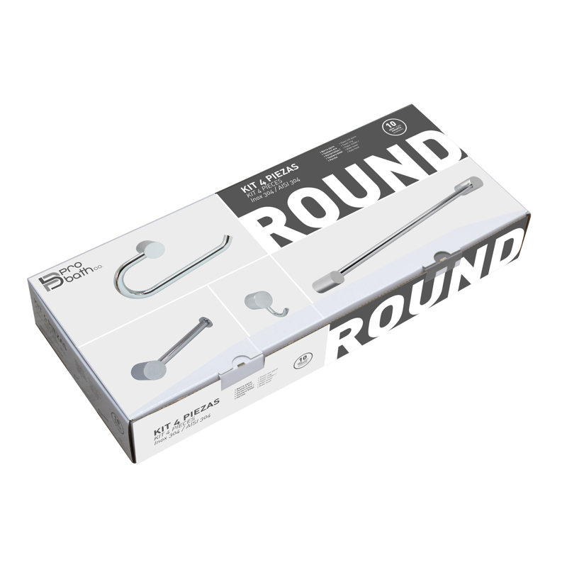 4 - Piece Bathroom Hardware Set, Chrome