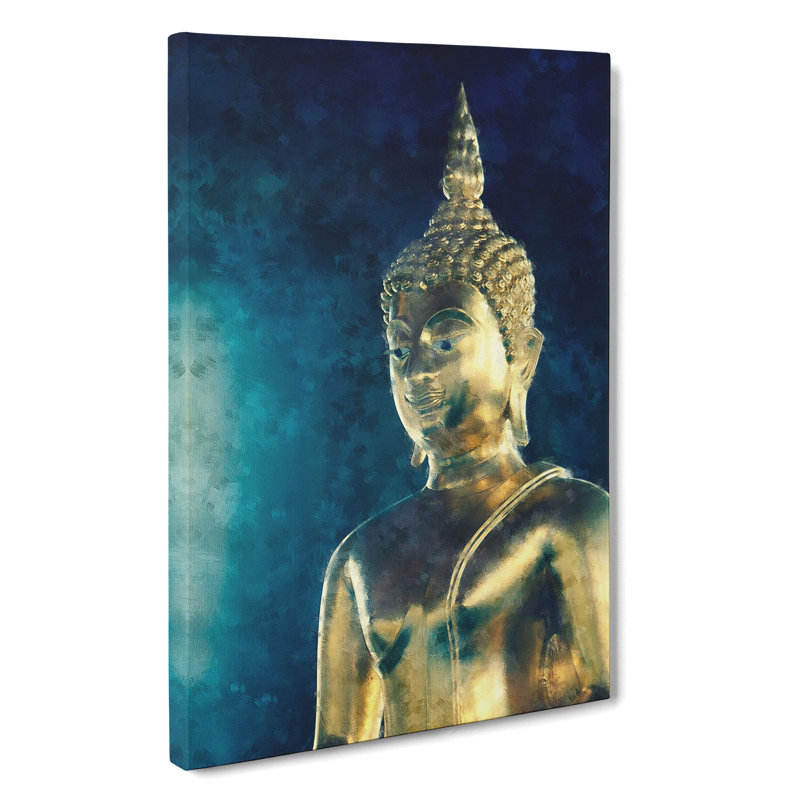 Buddha Statue Vol.6 - Wrapped Canvas Print, 50cm H x 35cm W x 3cm D