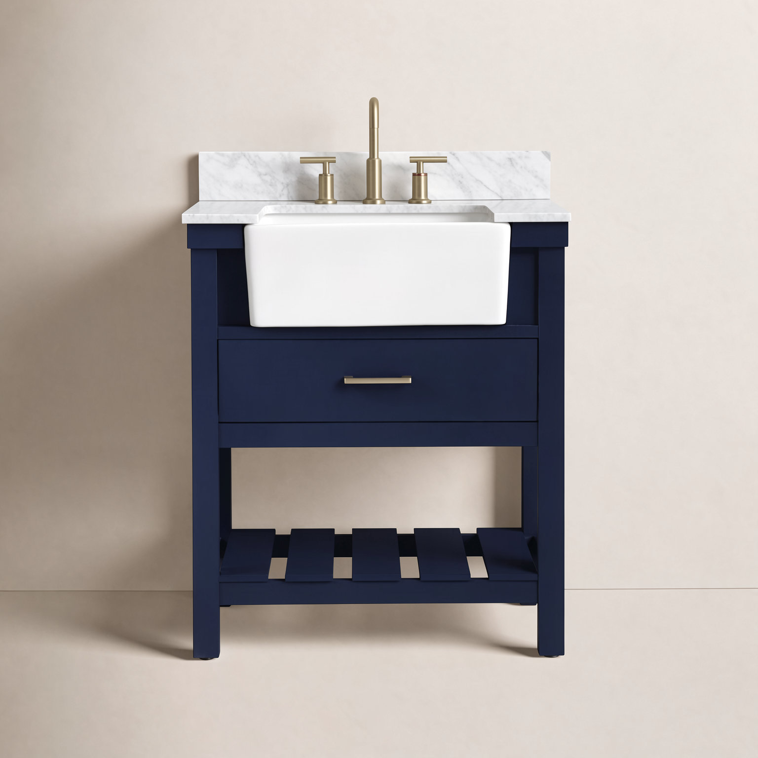Pelaghia 30'' Single Bathroom Vanity, Blue