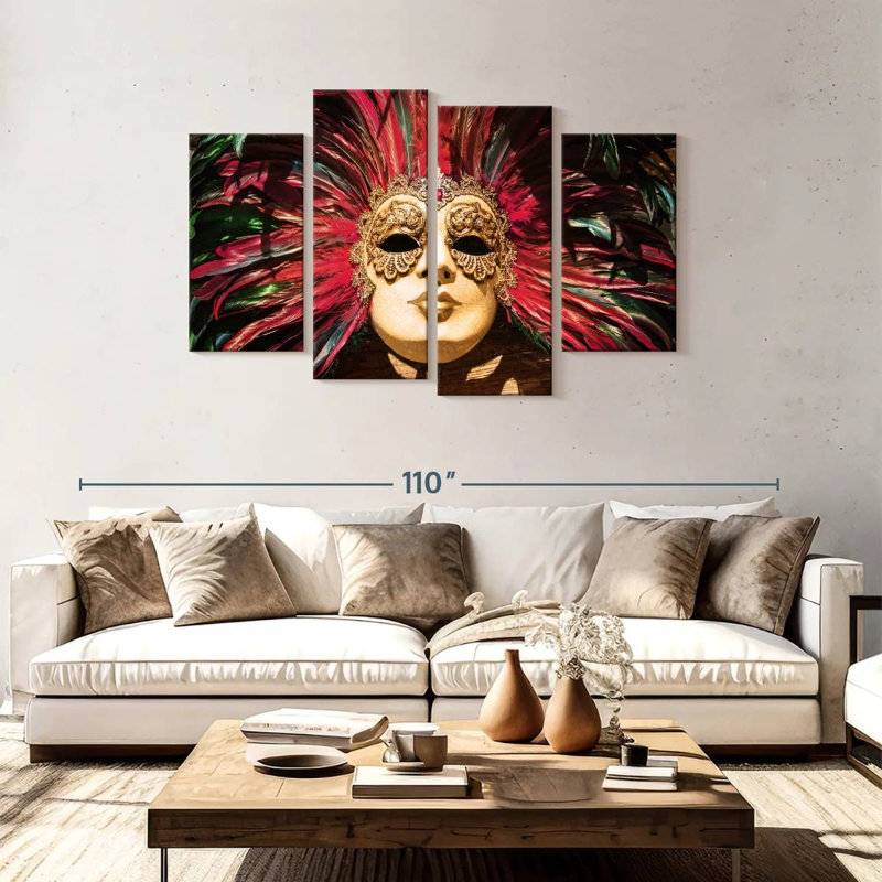 Lelend Venetian Carnival, 48'' H x 75'' W