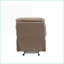 Fauteuils inclinables, fauteuil inclinable en microfibre brun clair avec accoudoirs coussinés et amp; Poignée de verrouillage externe | Brun clair | Microfibre + métal