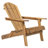 Folding Adirondack Chair Outdoor Wooden Accent Furniture Fire Pit Lounge Chairs,Foldable Design For Patio & Garden Relaxation With Slatted Back & Wide Armrests