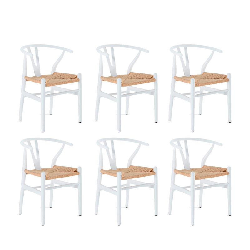 Ensemble de chaises Rustica 6, 6, Blanc